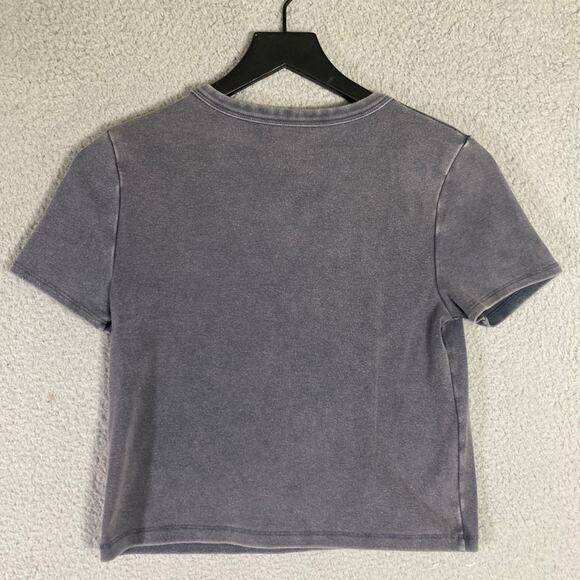 Girls Juniors XL Black Cropped Halloween Graphic Tee Spooky Magic T-Shirt Top - Picture 2 of 6